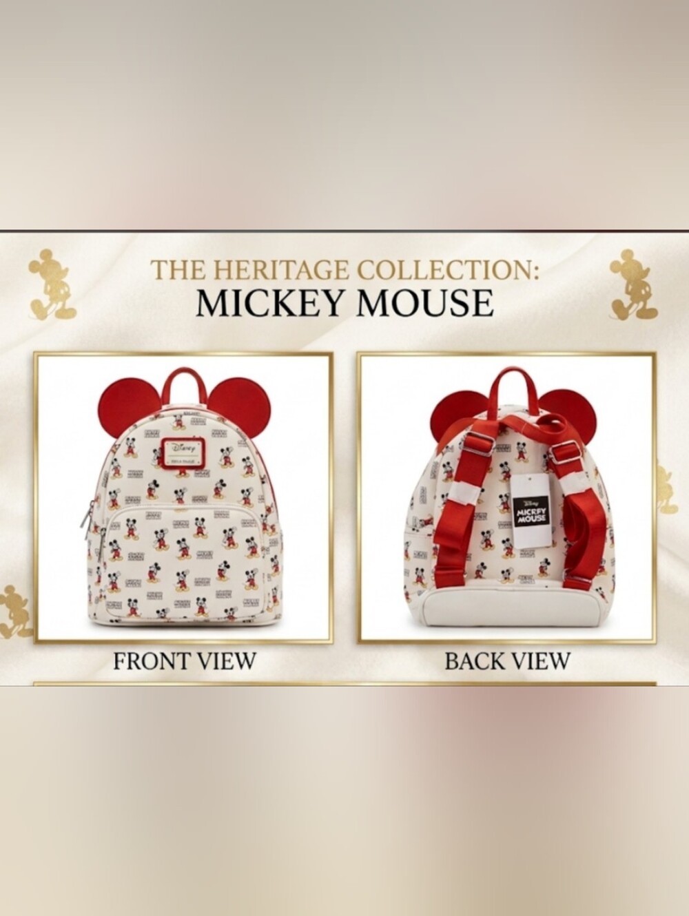 Authentic Disney Parks Collection: Mickey Mouse Mini Backpack